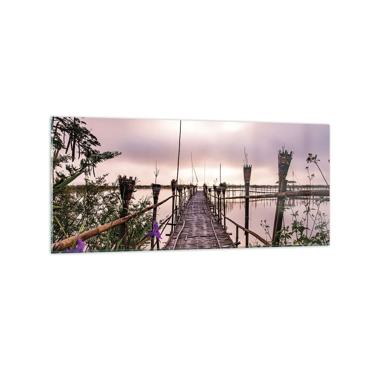 Obraz na skle - Klid a pohoda Asie - 120x50 cm