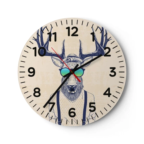 Nástěnné hodiny - A koho jsi čekal? - 40x40 cm