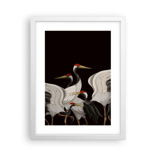 Plakát v bílém rámu - Ptačí záležitosti - 30x40 cm