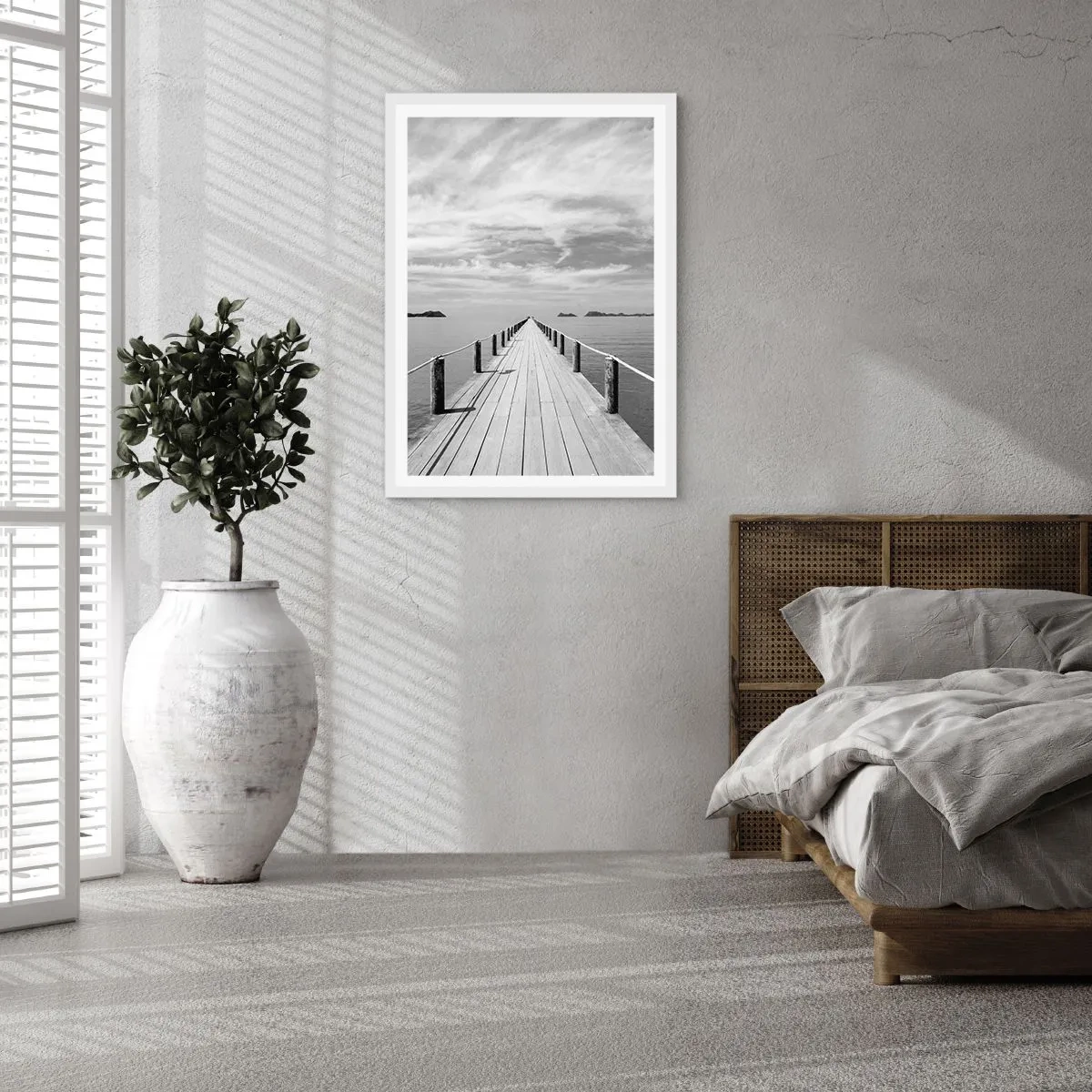 Plakát v bílém rámu - Co takhle cesta… - 30x40 cm