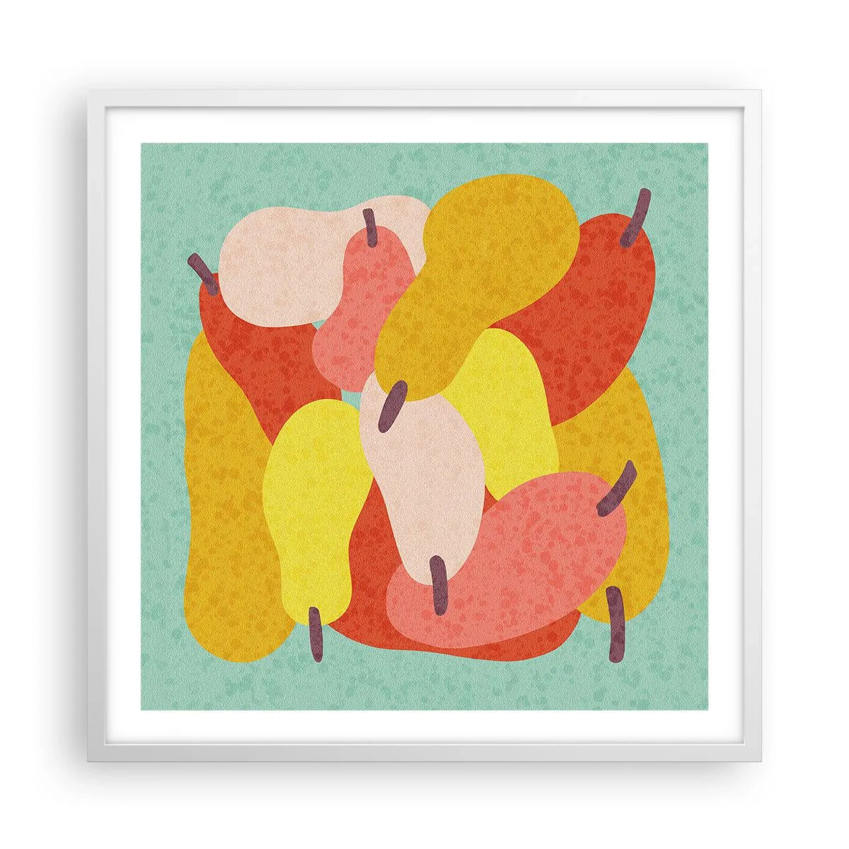 Plakát v bílém rámu - Ochutnejte letní slunce - 60x60 cm