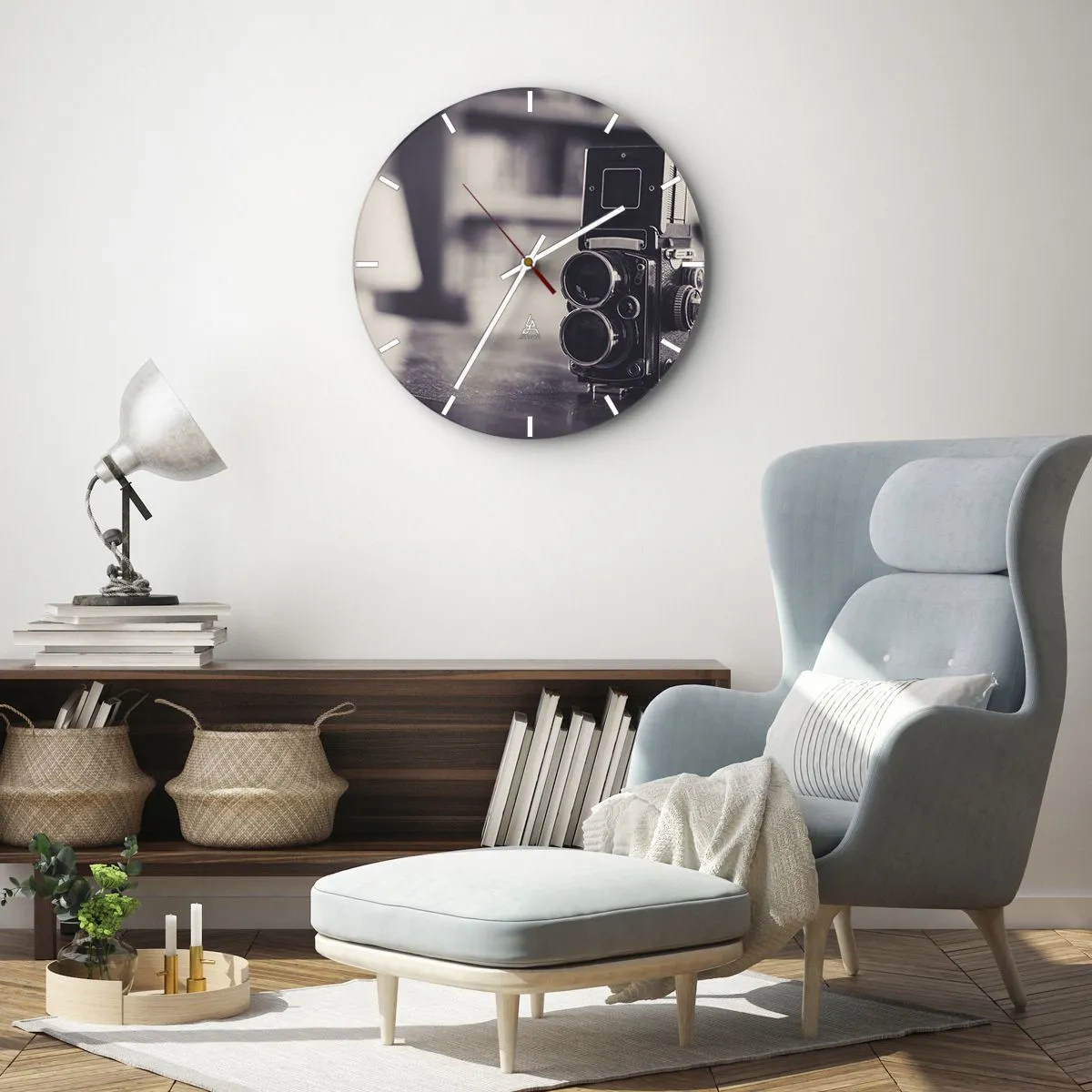 Nástěnné hodiny - Kouzlo staré fotografie - 30x30 cm