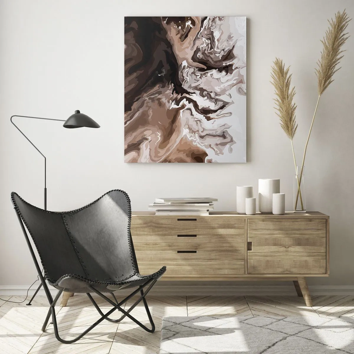 Obraz na skle - Kontrast barev - 50x70 cm