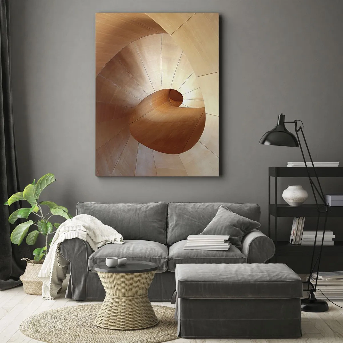 Obraz na plátně - Architektonická serpentina - 50x70 cm