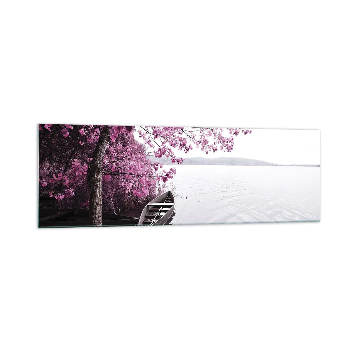 Obraz na skle - V růžovém tichu - 160x50 cm
