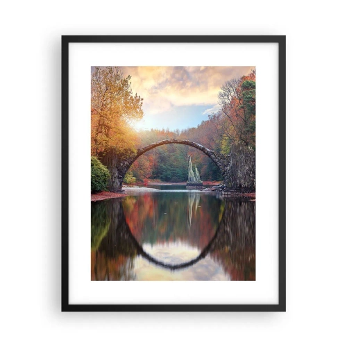 Plakát v černém rámu - Za zrcadlem - 40x50 cm