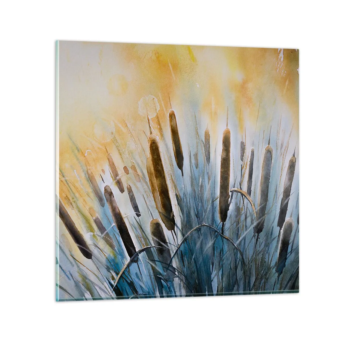Obraz na skle - Chlad vody, žár slunce - 40x40 cm