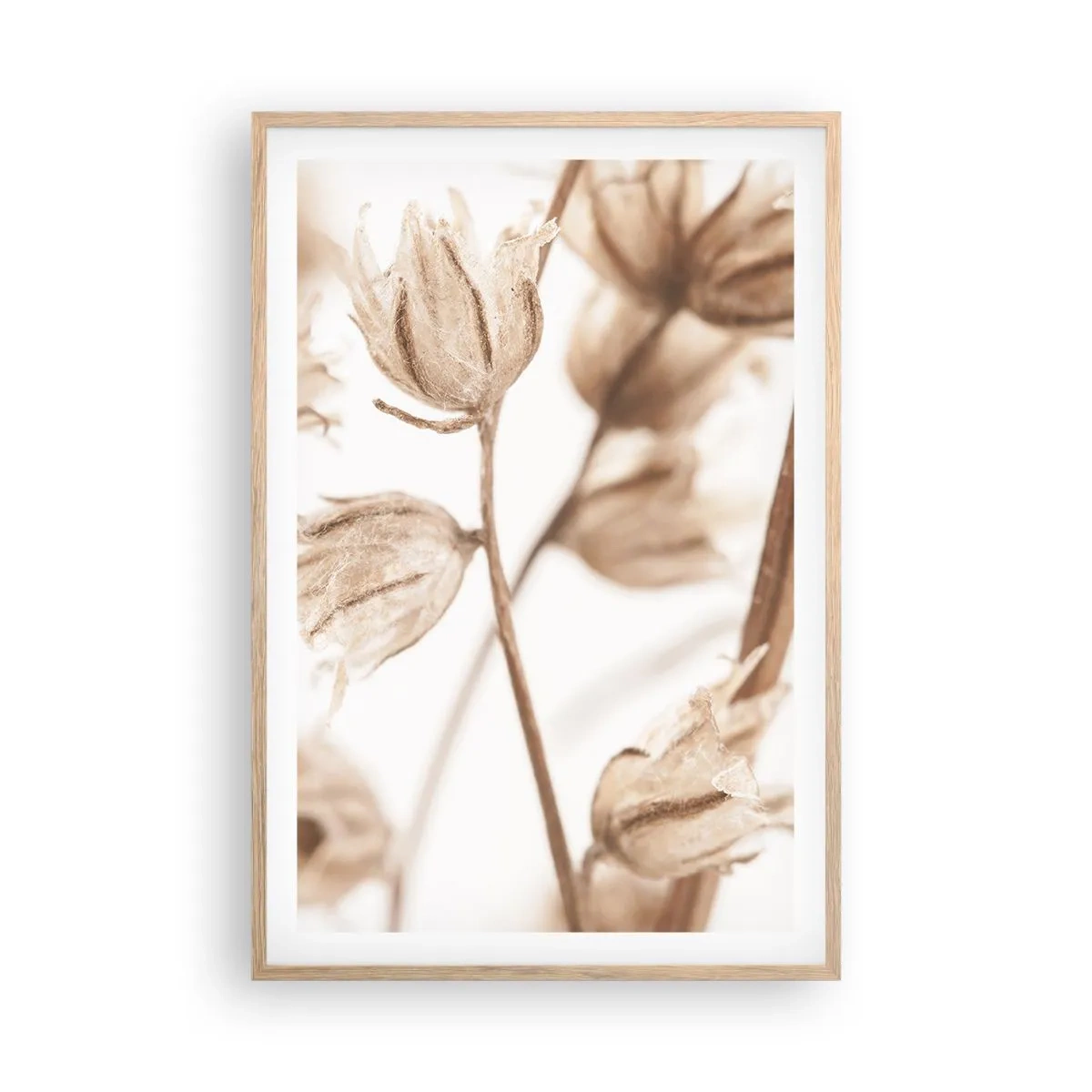 Plakát v rámu světlý dub - Ozvěny konce léta - 61x91 cm