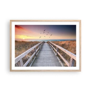 Plakát v rámu světlý dub - Prostor pro vzestupy - 70x50 cm