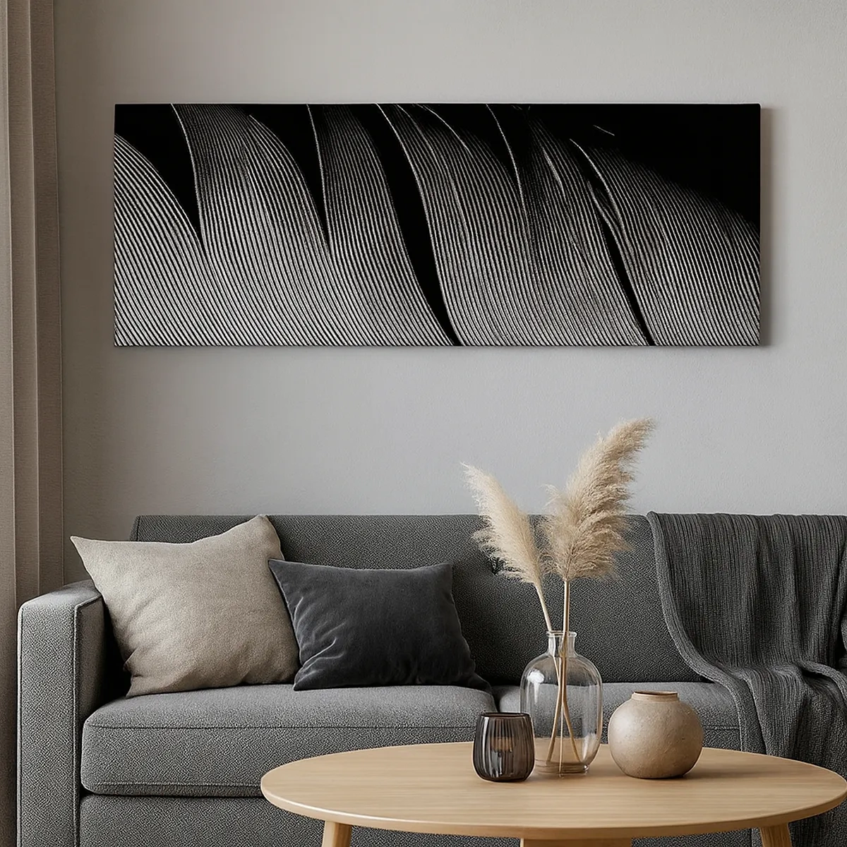 Obraz na plátně - Peří – nádherná konstrukce - 30x30 cm