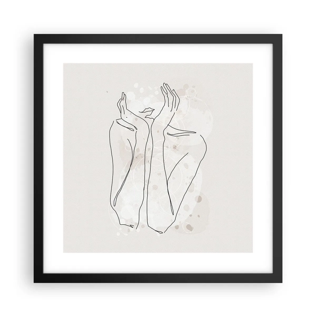 Plakát v černém rámu - Zasněný okamžik - 40x40 cm