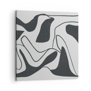 Obraz na plátně - Abstraktní hra v labyrintu - 60x60 cm