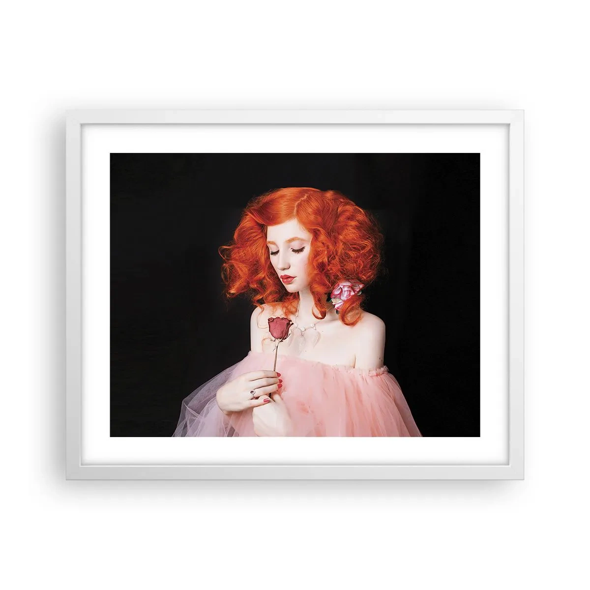 Plakát v bílém rámu - V barokním stylu - 50x40 cm