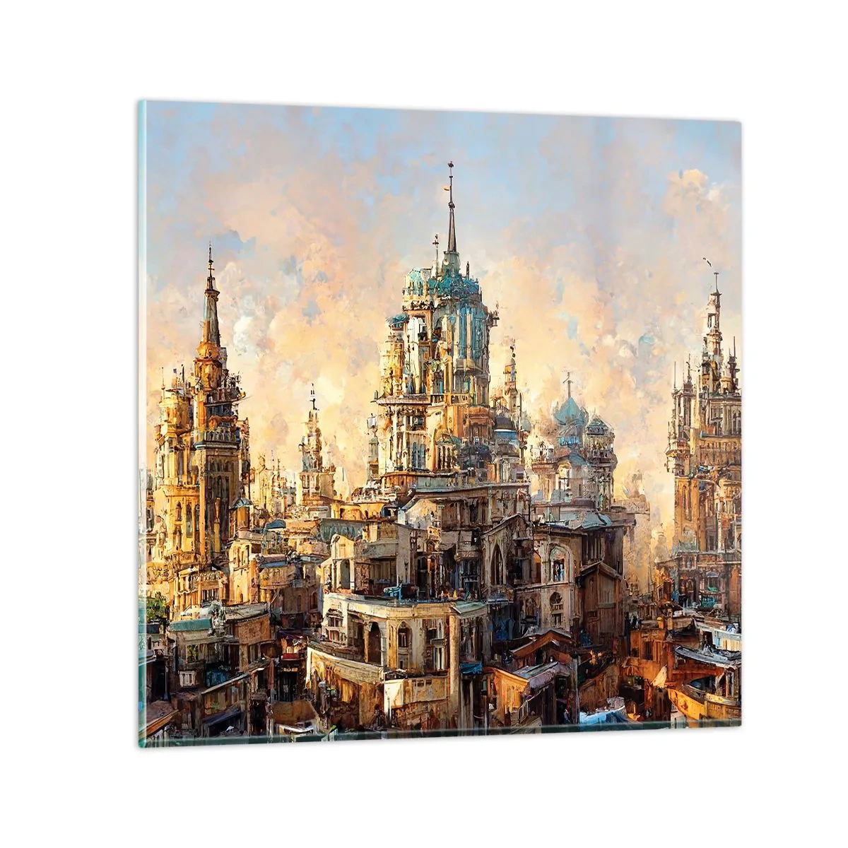 Obraz na skle - Město měst - 40x40 cm