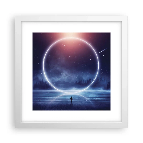 Plakát v bílém rámu - Už jsou tady… - 30x30 cm