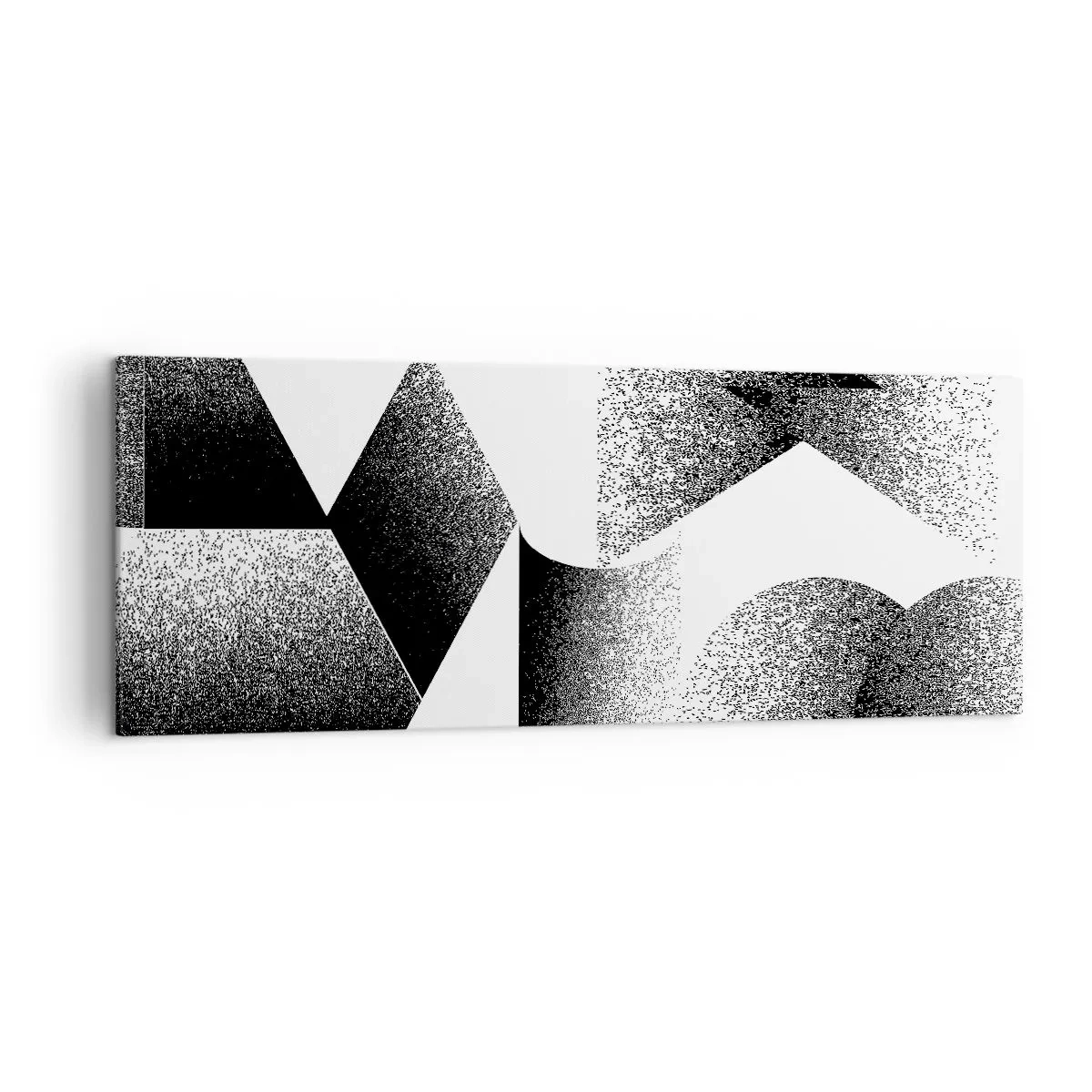 Obraz na plátně - Úhly a ovály - 140x50 cm