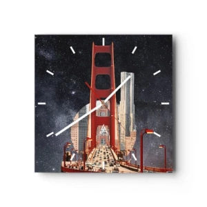Nástěnné hodiny - Vždy uprostřed - 30x30 cm