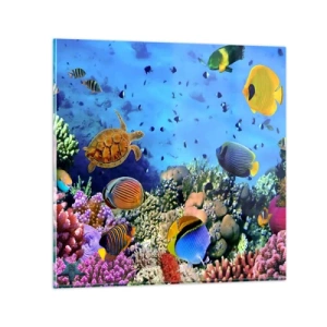 Obraz na skle - Co víme o životě… - 40x40 cm