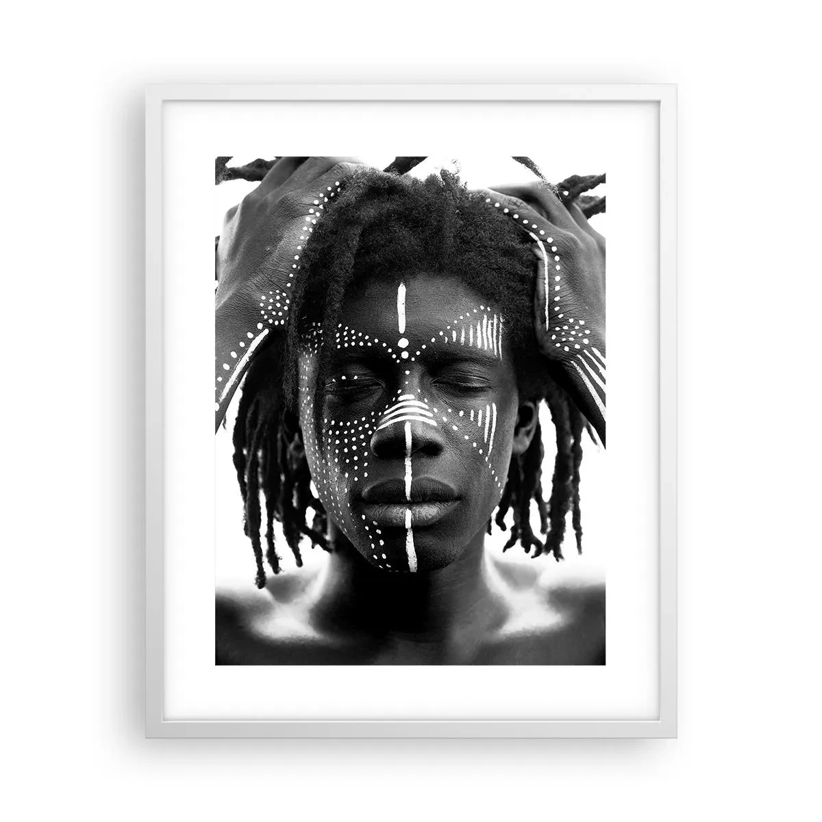 Plakát v bílém rámu - Kde jsi? - 40x50 cm