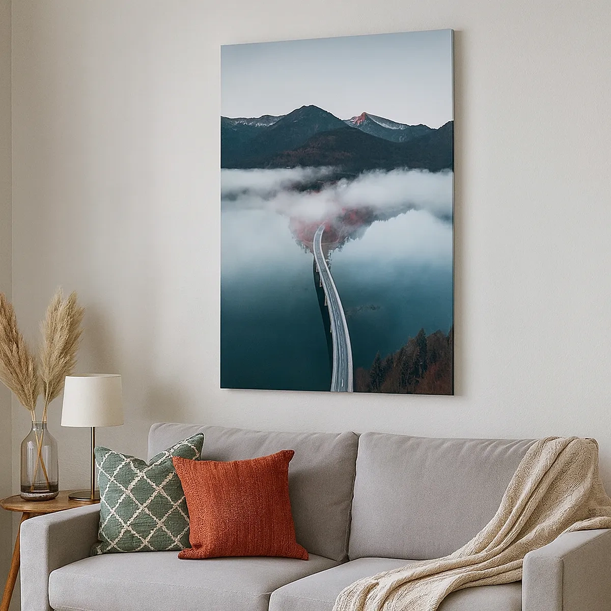 Obraz na plátně - U vody hladké jako zrcadlo - 50x70 cm