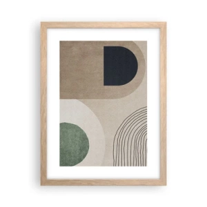 Plakát v rámu světlý dub - Něžnost oválu - 30x40 cm