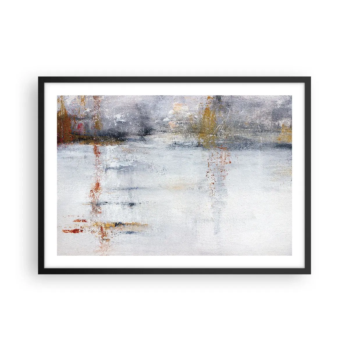 Plakát v černém rámu - Za závojem vzduchu - 70x50 cm