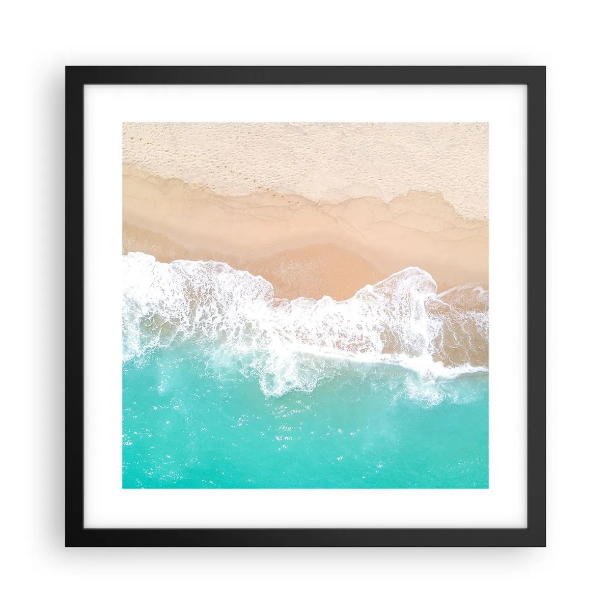 Plakát v černém rámu - Mazlivý dotek - 40x40 cm