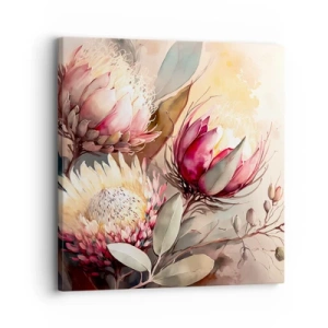 Obraz na plátně - Z profilu a en face - 30x30 cm