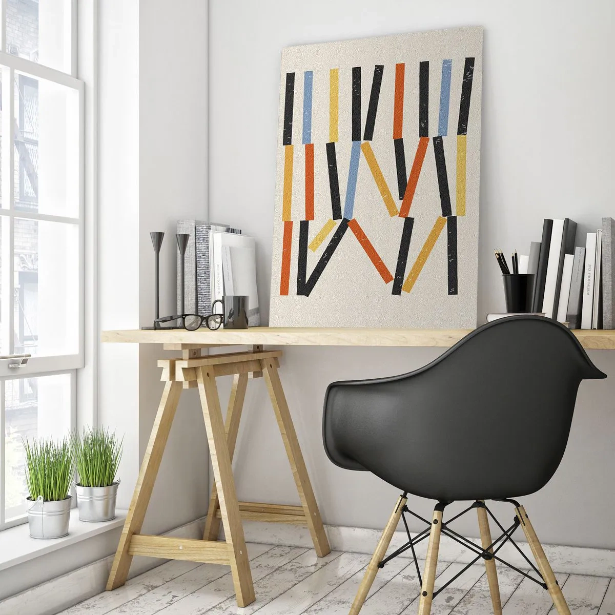 Obraz na skle - Kompozice na úrovni - 80x120 cm