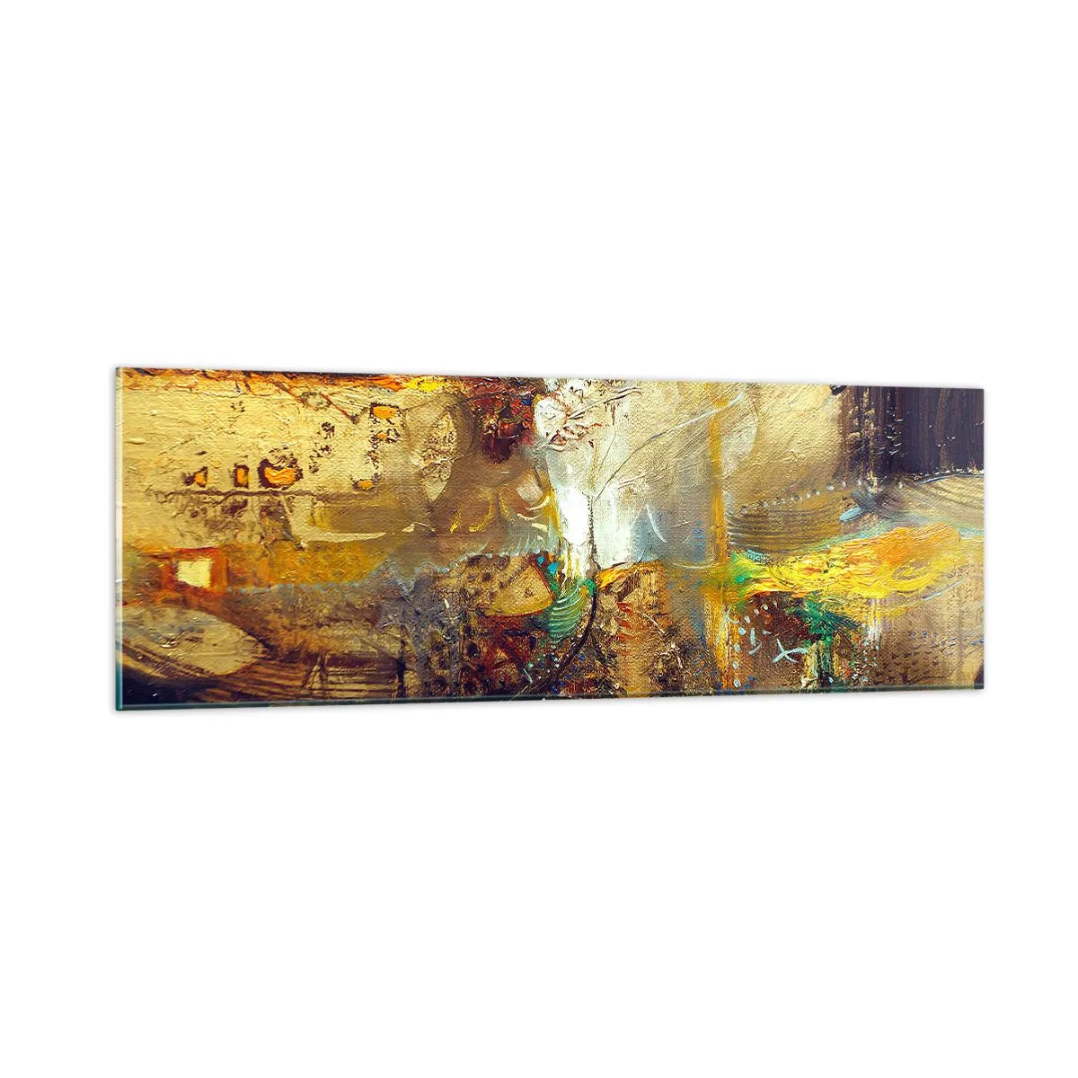 Obraz na skle - Zima, tepleji, horko - 90x30 cm