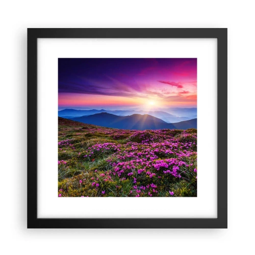 Plakát v černém rámu - Zavoněly svěží pupeny bylinek z obilných polí - 30x30 cm