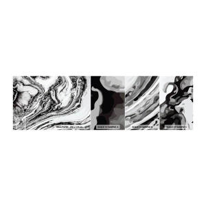 Vzor Fototapety Samolepicí Deluxe Sticker - Na začátku byl chaos - Abstrakce, Kus, Moderní vzor - 100x30 cm