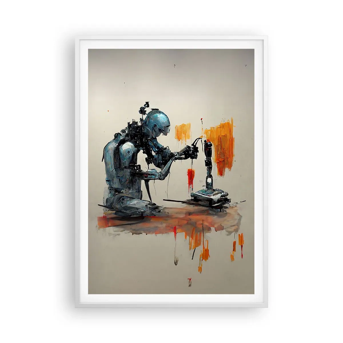Plakát v bílém rámu - Už zítra… - 70x100 cm