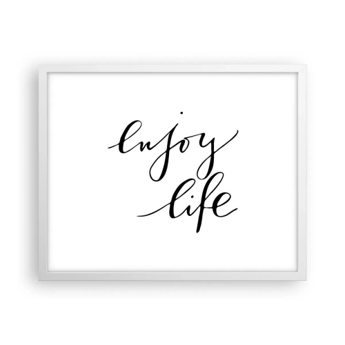 Plakát v bílém rámu - Není co dodat… - 50x40 cm