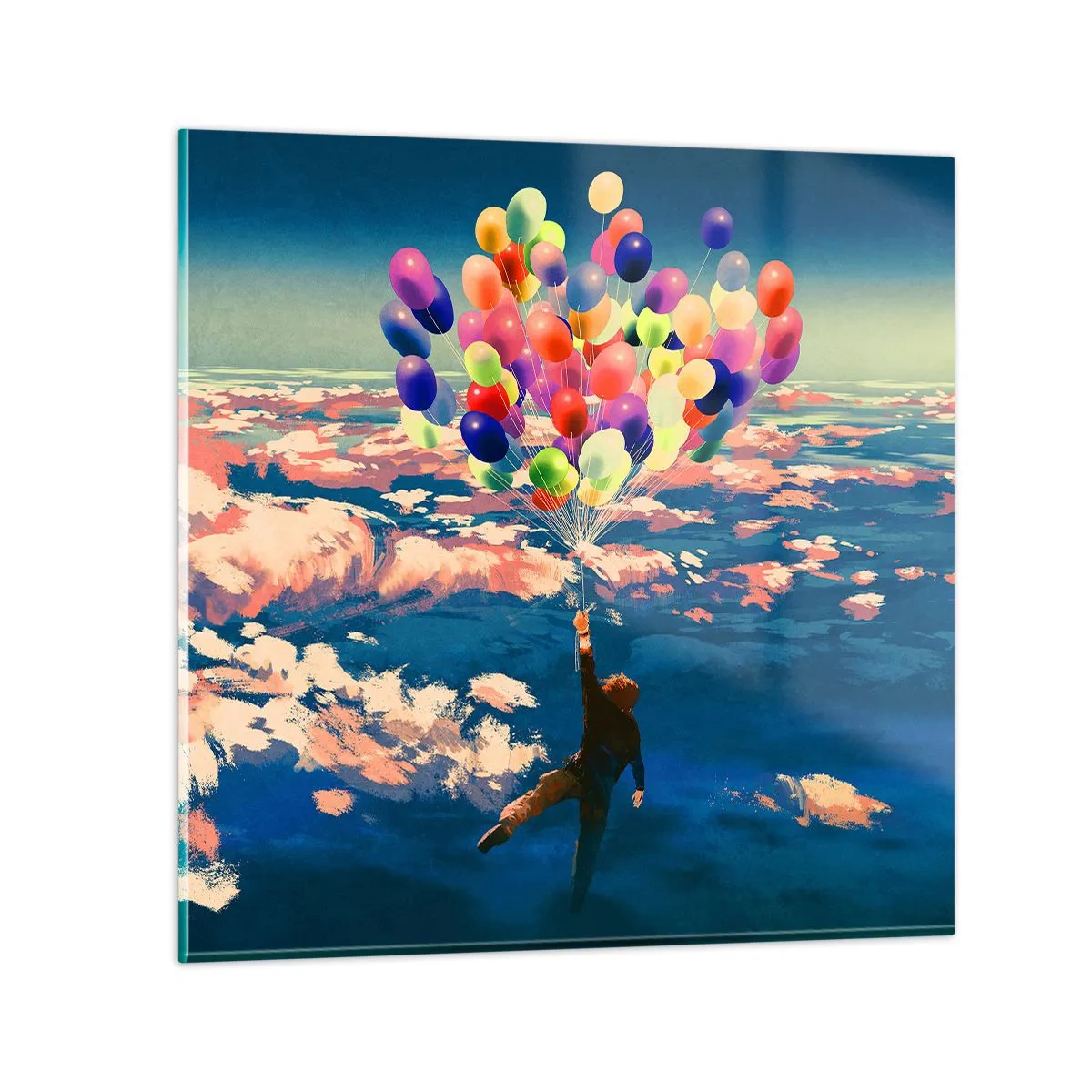 Obraz na skle - Splněné sny dětství - 70x70 cm