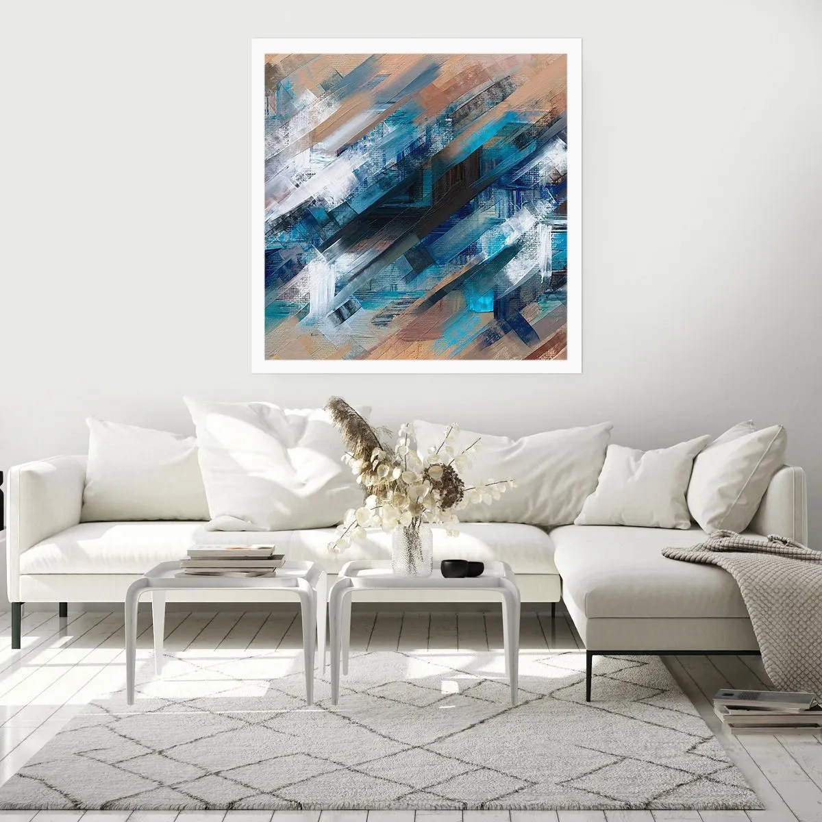 Plakát - Na modrém úkosu - 50x50 cm