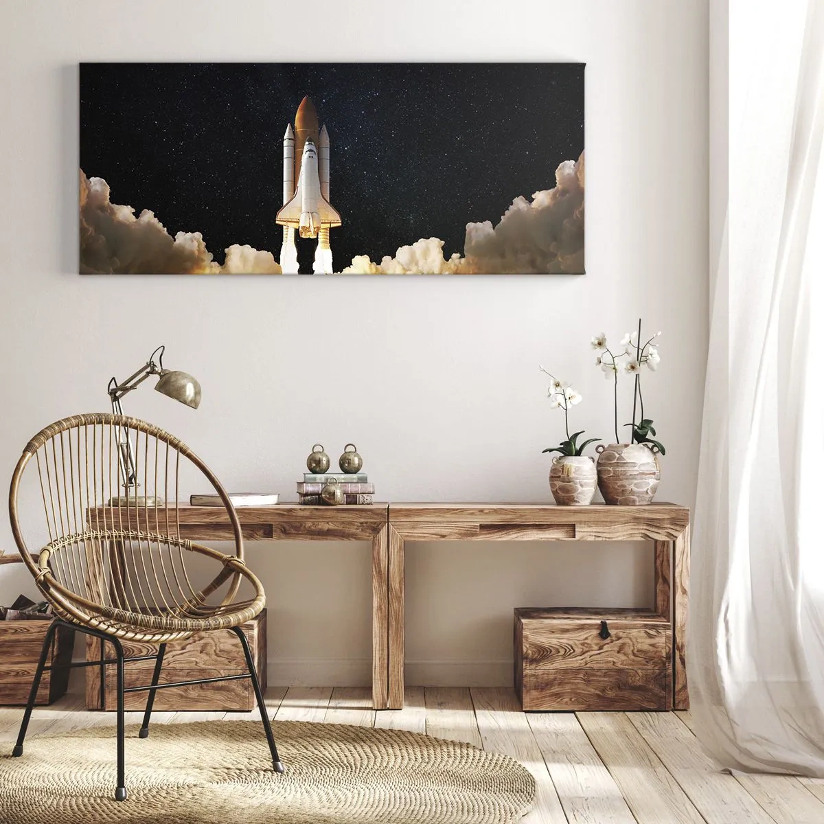 Obraz na plátně - Ad astra! - 100x40 cm