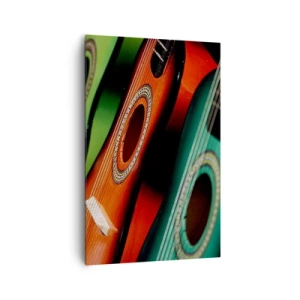 Obraz na plátně - Kytara má hodně barev - 80x120 cm