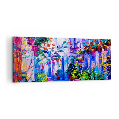 Obraz na plátně - Imprese - italská ulička - 100x40 cm