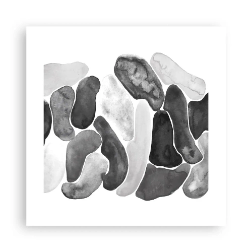 Plakát - Kamenitá abstrakce - 40x40 cm