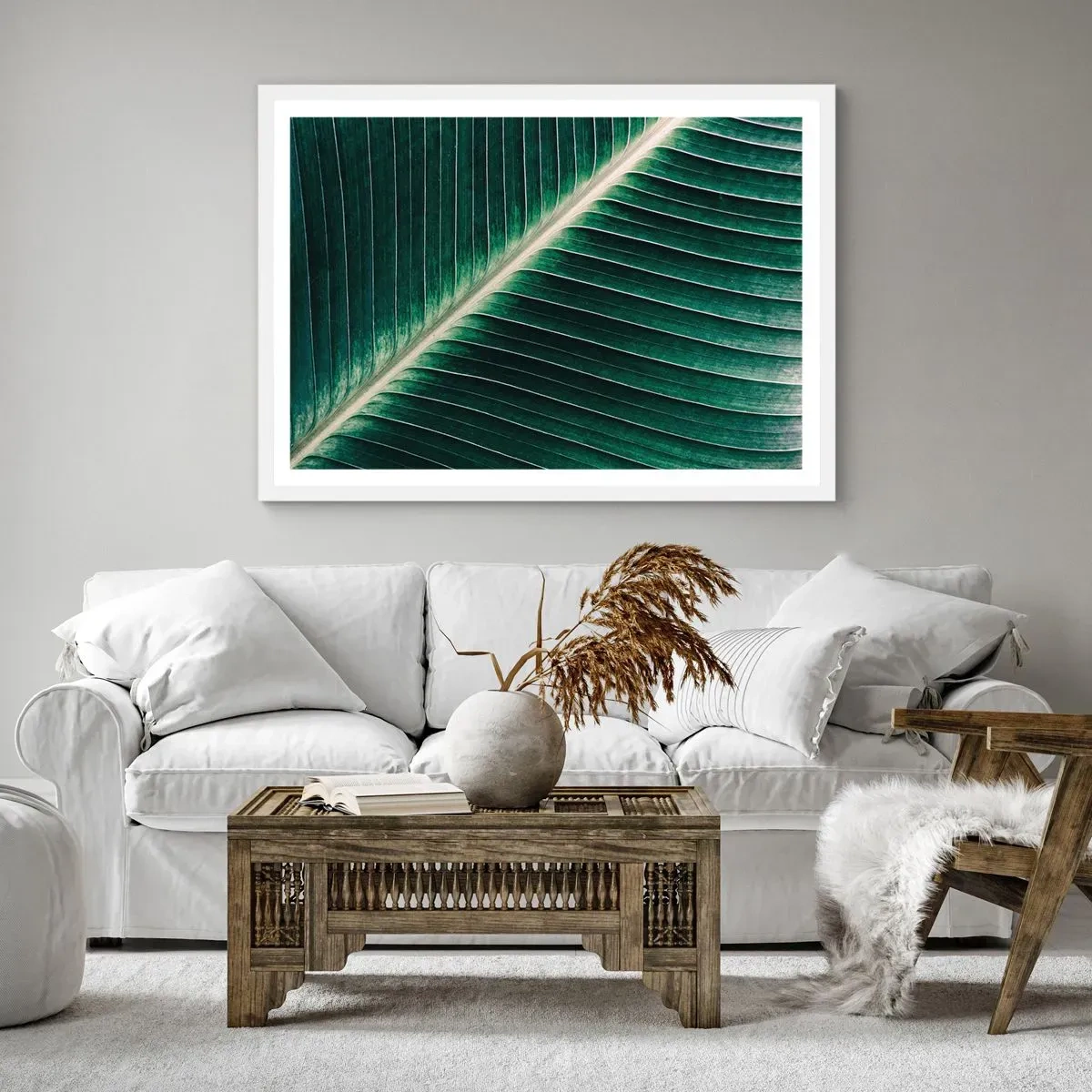 Plakát v bílém rámu - Rytmus přírody - 100x70 cm