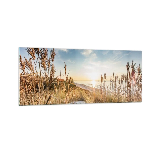 Obraz na skle - Severní pláž - 100x40 cm