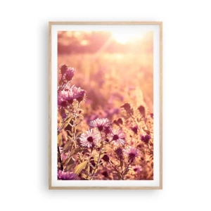 Plakát v rámu světlý dub - Než skončí léto - 61x91 cm