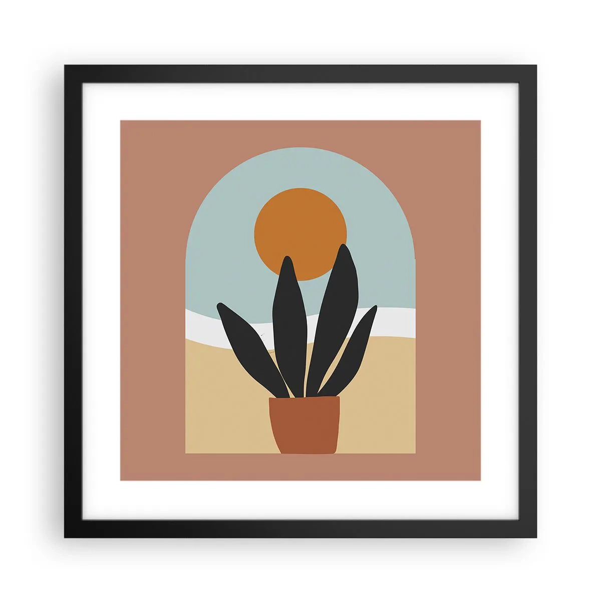 Plakát v černém rámu - Malé radosti - 40x40 cm