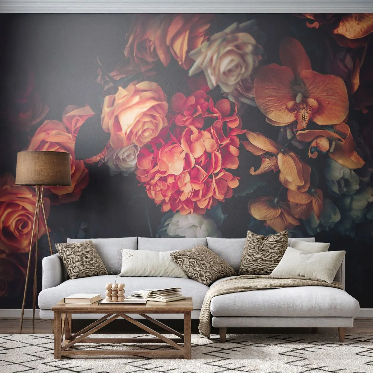 Fototapeta Premium Canvas - Jako u holandských mistrů - Kytice květin, Květiny, Růže - 250x175 cm