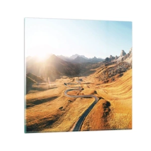 Obraz na skle - Ve zlatém údolí - 30x30 cm