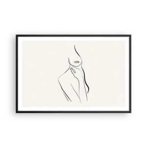 Plakát v černém rámu - Vlna melancholie - 91x61 cm