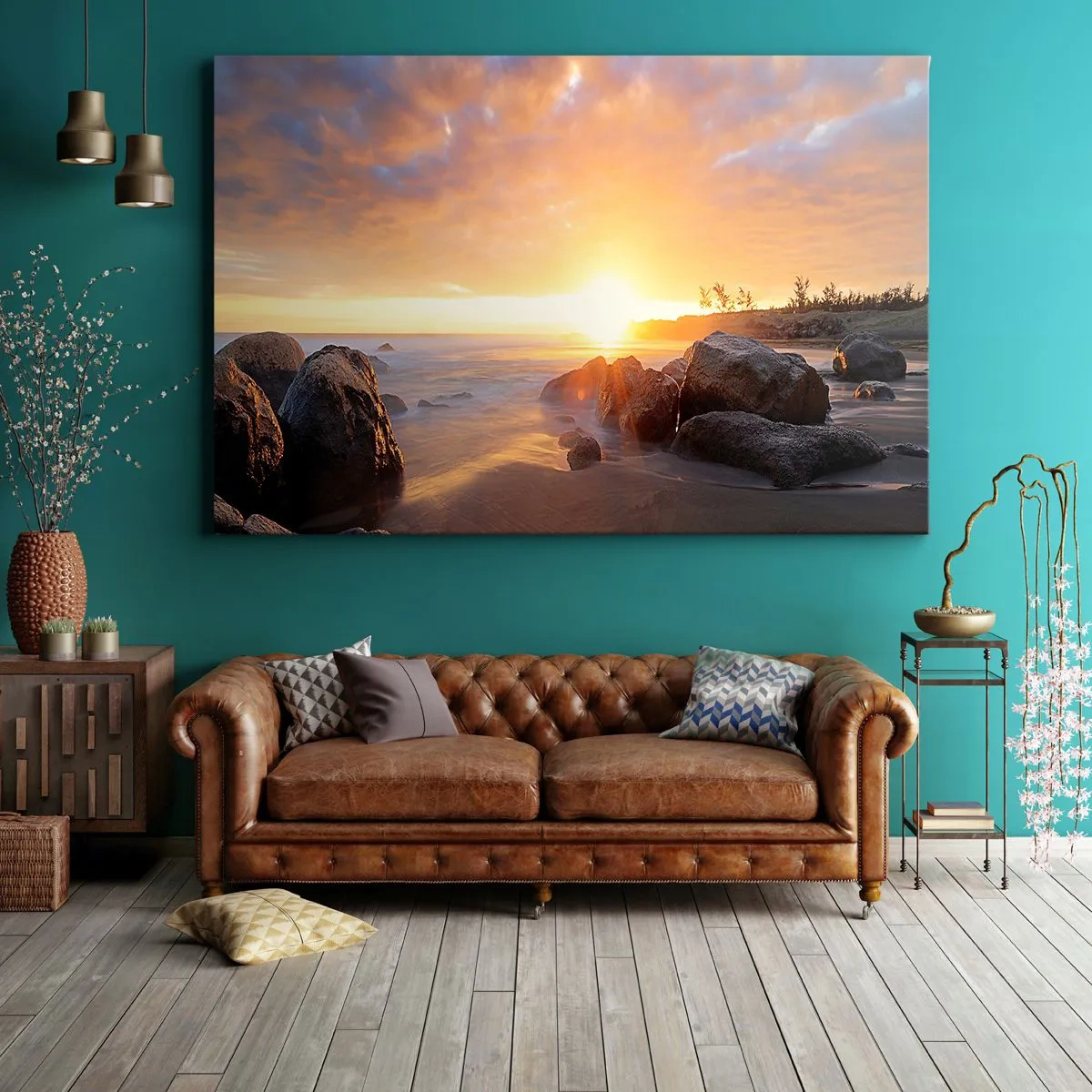 Obraz na plátně - Světlý večerní vánek - 100x70 cm