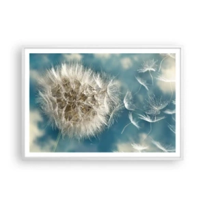 Plakát v bílém rámu - Dech anděla - 100x70 cm