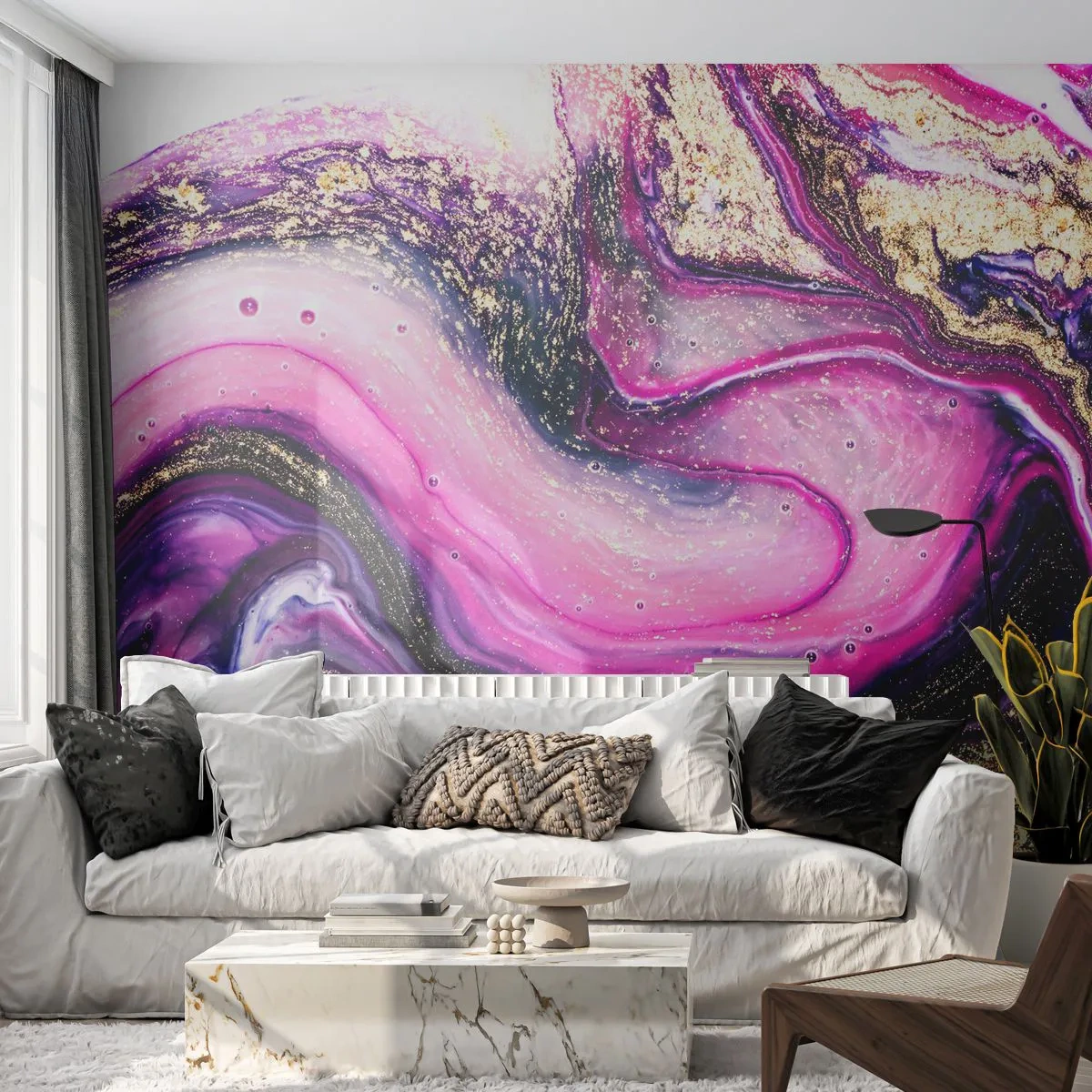 Fototapeta Samolepicí Deluxe Sticker - Okamžik v zákulisí - Abstrakce, Kus, Moderní vzor - 250x175 cm